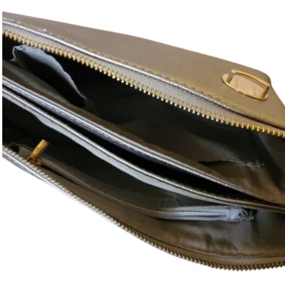 Vintage Pinkish Bronze Faux Leather Purse - Picture 3 of 3